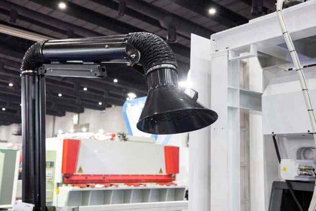 Absaugung chemischer Gase